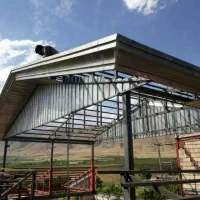 شیروانی آلاچیق خرپا پوشش سوله نمالمبه سردرب پیشانی