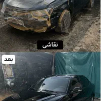 نقاشی و صافکاری ماشین pdr پولیش واکس