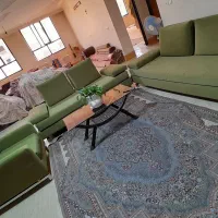 مبل ۷ نفره نو .تخت خواب شو شیک رنگ صدری
