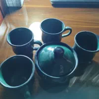 قهوه خوری و چای خوری چهارنفره با قندان