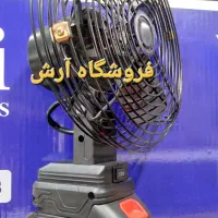 پنکه رومیزی شارژی ۴ پره فلزی مسافرتی لیتیوم