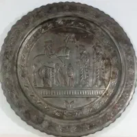 سینی  قلم ززنی  مسی  طرح هخامنشی  قدیمی