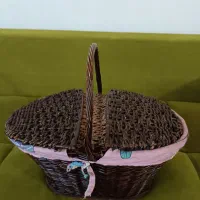 سبد حصیری پیکنیک|صنایع دستی و سایر لوازم تزئینی|رشت, کوی غلام نیا|دیوار