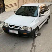 پراید عتیقه بدون رنگ کامل  بدون جوش