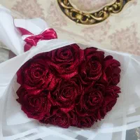 دسته گل روبانی و باکس گل