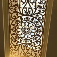 چوب طراحی سی ان سی چوب cnc چوب خراطی آیینه کابینت|خدمات پیشه و مهارت|یزد, |دیوار