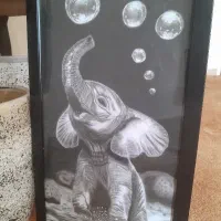 تابلو سیاه قلم