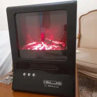 بخاری برقی طرح شومینه فن دار دوحالته کند و قوی