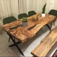 میز غذاخوری چوب رزین