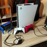 Ps5 استاندارد اروپا۱ ترابایت دو دسته با بازی fc25