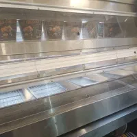 دیسپلی ۱۵۰ اسمارت دو طبقه و میز استیل زیرش