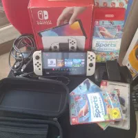 دستگاه نینتندو سوییچ  همراه بازی و کلی لوازم جانبی|کنسول، بازی ویدئویی و آنلاین|تهران, سازمان برنامه شمالی|دیوار