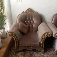 مبلمان 8 نفره مخملی|مبلمان خانگی و میز عسلی|شیراز, گلکوب|دیوار