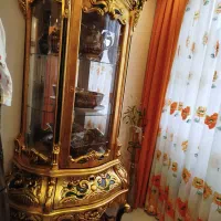 بوفه چوبی خاص سفارشی تمام ورق طلا