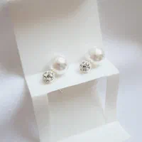 گوشواره نقره مروارید دار، درخششی به لطافت مروارید|بدلیجات|اردبیل, |دیوار