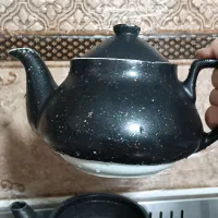 کتری و قوری دسته طلایی تمام گرانیت ریور|قوری، کتری، قهوهساز دستی|اصفهان, ابر|دیوار