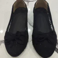 کفش راحتی مشکی روش نگین کارشده سایز37|کیف، کفش، کمربند|تهران, بنیهاشم|دیوار