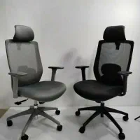 صندلی مدیریت مش وارداتی /چرمی/لمسه اداری