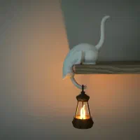 چراغ فانتزی ترند گربه و فانوس