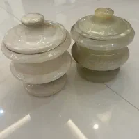 قندان سنگ مرمر اصل قدیمی و‌عتیقه  شیک و زیبا