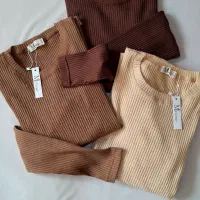 بلوز یقه گرد نخ پنبه کبریتی|لباس|گرگان, |دیوار