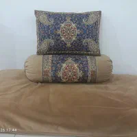 ۲ست بالشت گردترمه اصل سرمه دوزی شده اصل