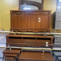 آیینه و کنسول+میز تی وی شرکتی بافل.استثنایی کد۷۷۶۶|بوفه، ویترین، کنسول|همدان, |دیوار