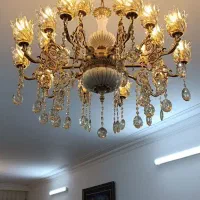 لوستر برنز اصل فقط ۵۸۰۰|لوستر و چراغ آویز|قم, کاسه گران|دیوار