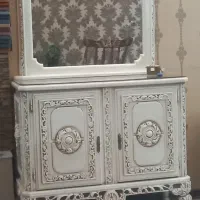 آینه کنسول تمام چوب نو