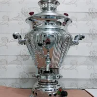 سماور گازی بسیار زیبا ۶ لیتری مارک اکبر برادران