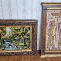 دو عدد تابلو فرش دستباف