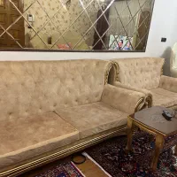 ماشین لباسشوویی و مبل ۷نفره نیمه استیل در حدد نو