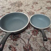 دوعدد ماهیتابه تفلون دسته دار اصلا استفاده نشدن|ظروف پختوپز|کرمانشاه, |دیوار