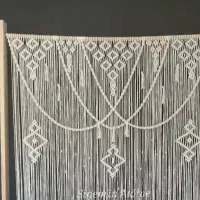 بافت و آموزش پرده و لوستر و آباژور و رانر مکرومه