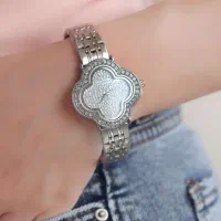 ساعت امپاور نگین دار طرح گل444