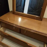 میز دراور و آینه تمام چوب