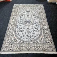 فرش‌دستباف ۹ متری گل‌ابریشم نایین رنگ فیلی|فرش|تهران, ونک|دیوار