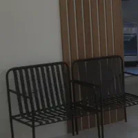 صندلی فلزی رنگ کوره هردو باهم|صندلی و نیمکت|گرگان, |دیوار