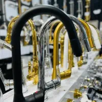 شیرآلات اهرمی تمام برنجی .7سال ضمانت. گاز .کابینت