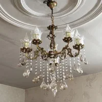 لوستر3شاخه برنجی