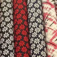 پارچه نخی گلدار خارجی