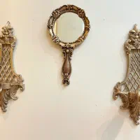آینه سلطنتنی طرح برنزی|آینه|یزد, |دیوار