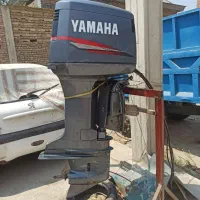 قایق موتور 250 یاماها و 2 عدد یدک کش چرخ و تشت 19و