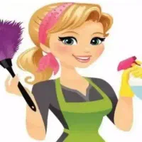 خانمی برای انجام امور منزل