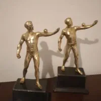 دوعدد مجسمه قلع سرب قدیمی