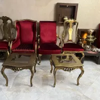 مبلمان ورق طلا با پتینه مشکی رنگ مخصوص جهیزیه عروس|مبلمان خانگی و میز عسلی|اصفهان, خواجو|دیوار