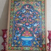 تابلو کاشی هفت رنگ شیراز|تابلو، نقاشی، عکس|تهران, نیلوفر|دیوار
