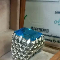 انگشتر توپاز اصل زیبا و خاص / شناسنامه دار