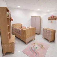 سرویس خواب نوزاد نوجوان تخت کمد بچه سیسمونی نوزاد