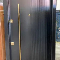 درب ضد سرقت لاین کرکره برقی، نرده شیشه ای کد P017